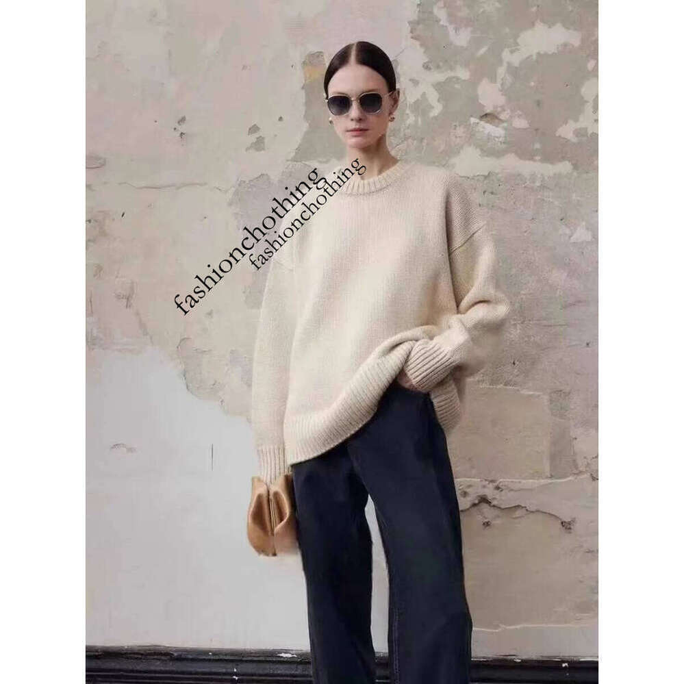 Zhehan European Goods High-End 100 Pure Cashmere Sweater Female Autumn And Winter New Loose Thick Soft Waxy Senior Feeling