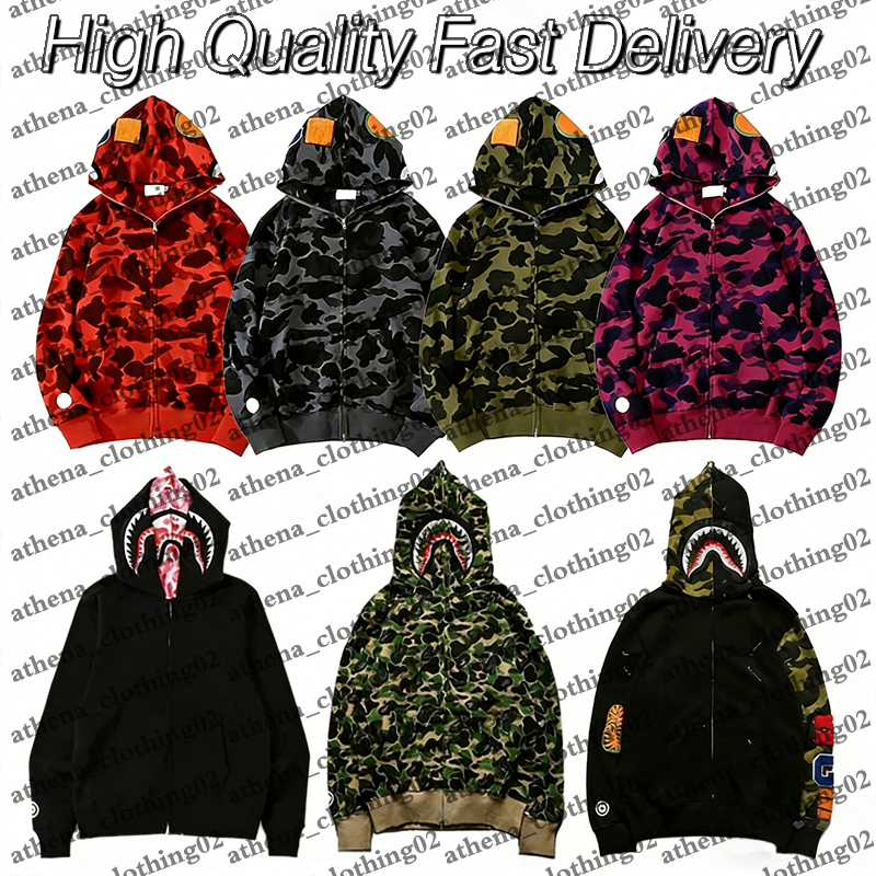 Designer Shark Hoodie for Mens Hoodie Shark Hoodie Cotton Camouflage Zip Up Hoodie Casual Loose Long Sleeve Sweatshirt Print Hoody Women Mens Clothing Y2k Hoodie