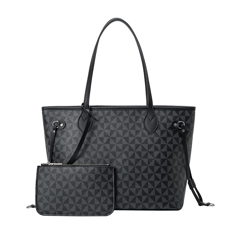 Lacel Urwebin 2026s Fashion New Windmill Pattern Design Large Capacity Tote Bag Elegant and Versatile Premium Texture Two Piece Set Composite Bag Free