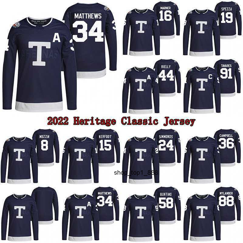 Hockey Jerseys 34 Auston Matthews Heritage Classic Jersey 91 John Tavares 16 Mitchell Marner 19 Jason Spezza 20 Nick Ritchie 36 Jack