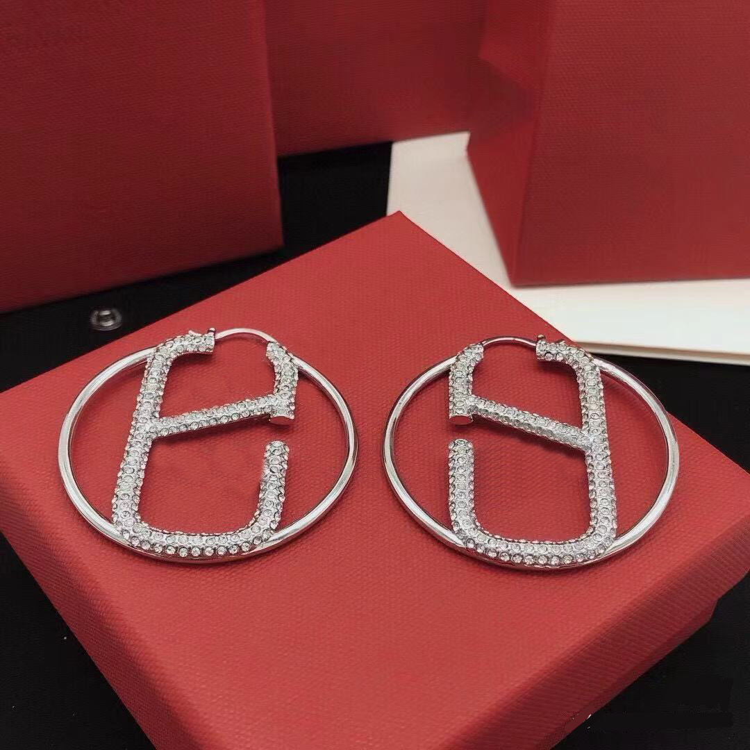 Earring luxury gold plated designer's earrings stud women diamond earring wedding party accessories Christmas gift 991