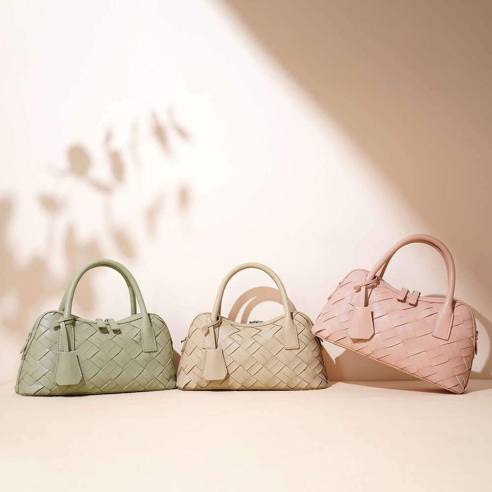 Luxury Shoulder Bags Totes Hobo Single Bowling Leather Women S New Handwoven Underarm Commuter Large Capacity Wholesale Crossbody Bag SENYY