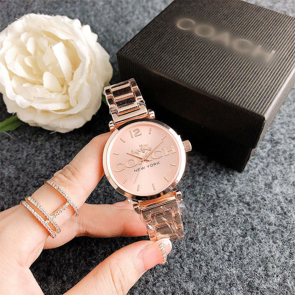 Orologio Da Donna Al Quarzo Con Logo Per Auto RetrÃ² In Lega Di Oro Rosa - Seri…