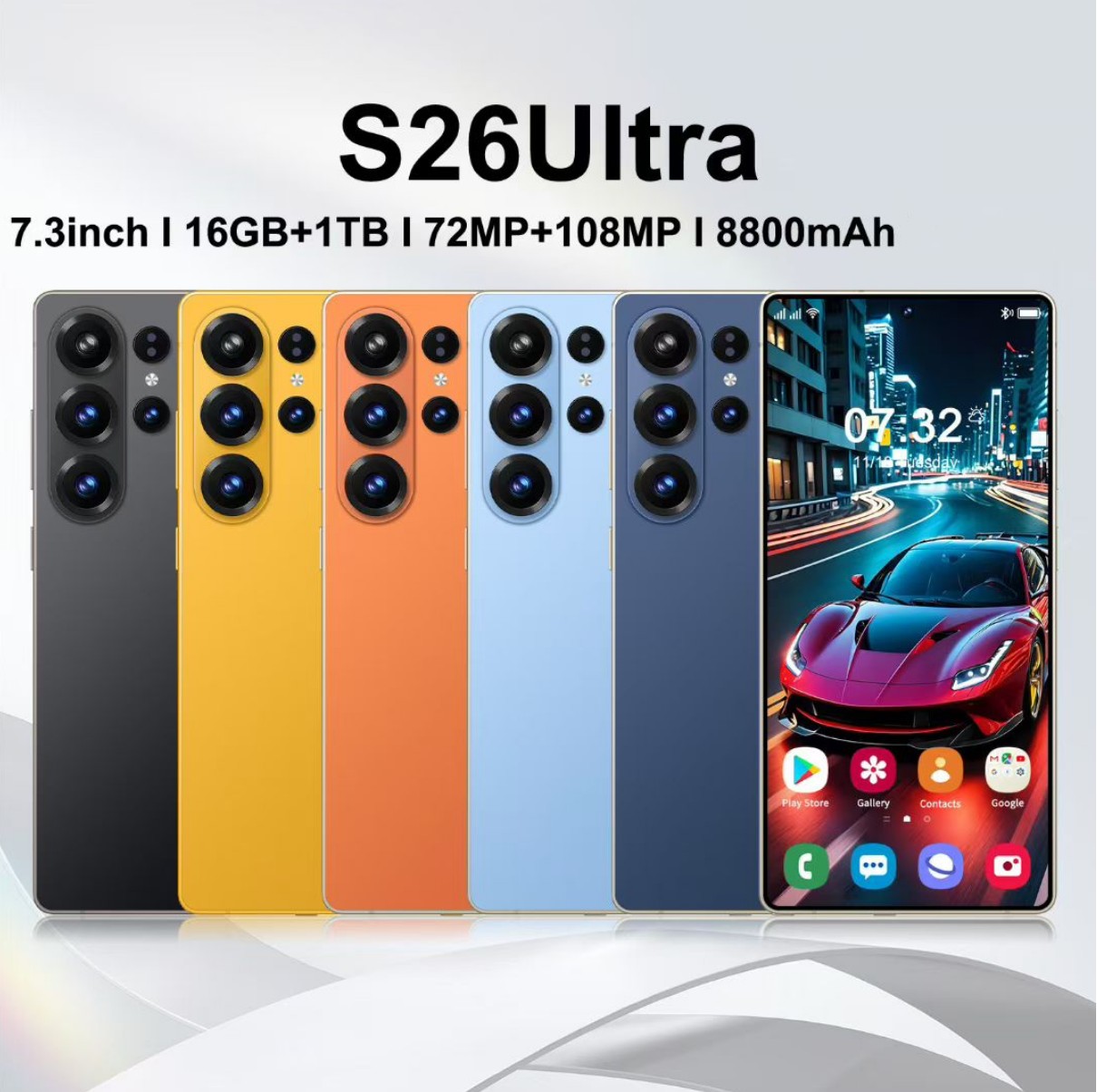 S25 S26 Ultra Smartphone 7.3Inch 5G 16GB+1TB 512GB Unlocked cell Phones Touch Screen Android Smartphone Camera s25ultra smart phones S26Ultra sealed box phone