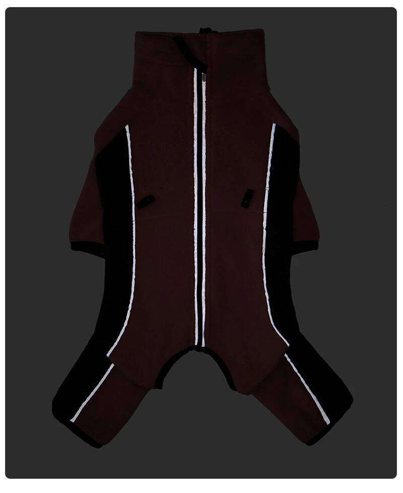 Famous brand Long Sleeve Clothes Legs Jacket Autumn Coat With Warm Fleece Winter Jumpsuit Back Zipper Dog Bodysuit pupakaIK