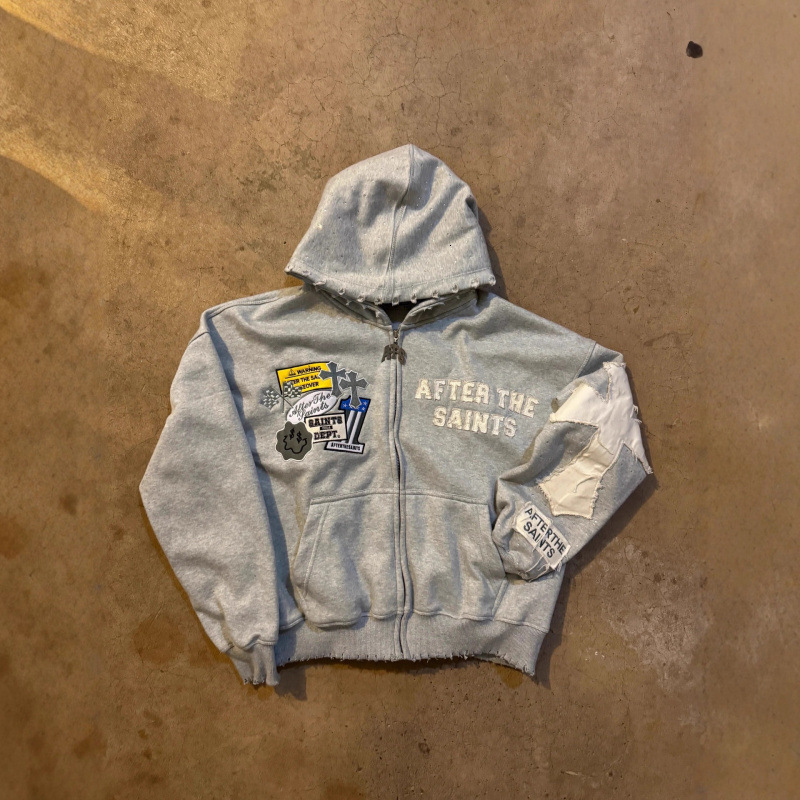 Luxury Brand Designer Clothes Y2k Foreign Trade American Street Style Temu Hot-Selling Hoodie Casual Sweatshirt Letter Print Jacket Trendy Sweatshirt