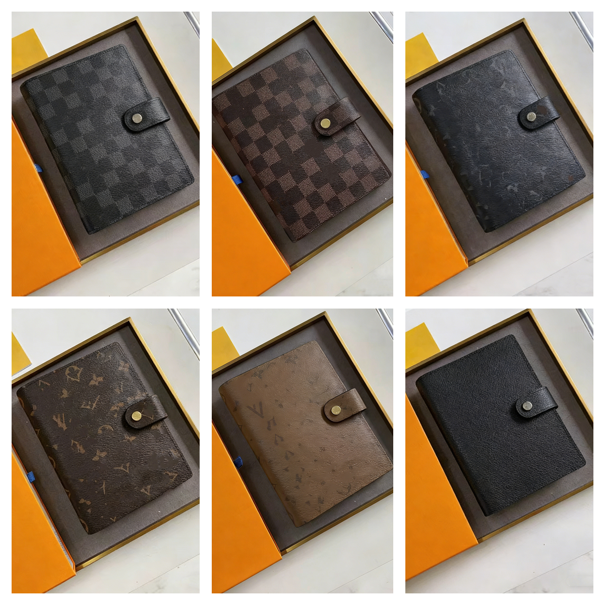 2026 designer fashion luxury Business classic Notebook Daily Memos/ Records/Travel Journal White Square Teacher Student office meeting record book with box
