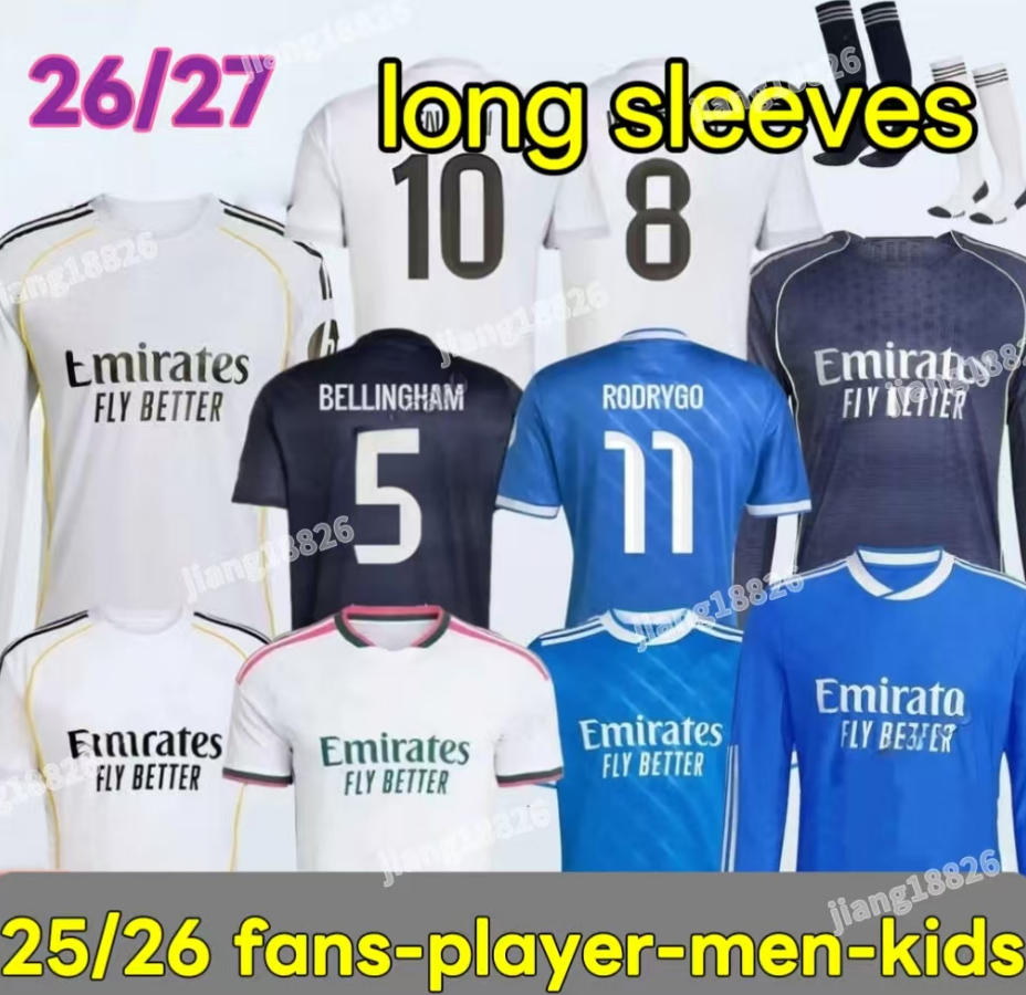 2025 2026 football shirt 24 25 Real 4Th Madridsoccer jerseys CAMAVINGA Mbappe MODRIC VAiseta men kids uniforms VINI JR BELLINGHAM ARDA GULERLVERDE