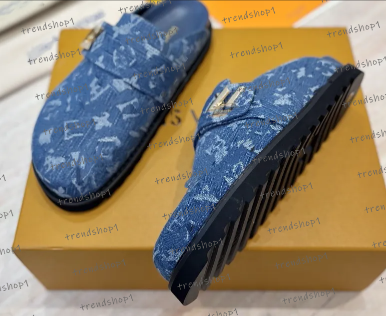 comfort denim cosy clog womens designer pink mule mens 1agvo9 signature hardware easy to wear new relaxed summer beach mules couple style