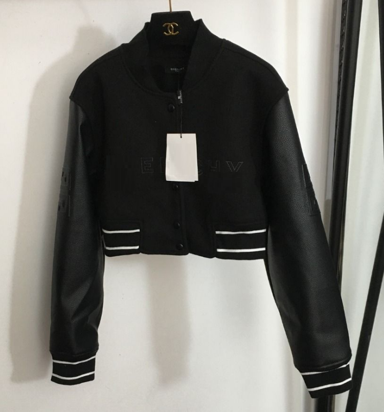 Designer Women Jacket Black Long Sleeve Coats Casual Daily Short Baseball Jackets loose Spring Autumn Embroidery Letter Female Tops