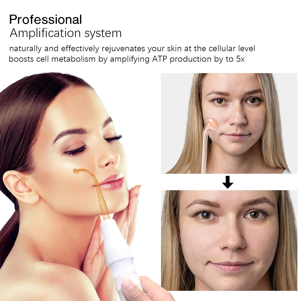 Portable High Frequency Skin Therapy Wand Electrotherapy Comb Tightening Acne Spot Scar Remover Face Massage Aesthetic Equipment 260114