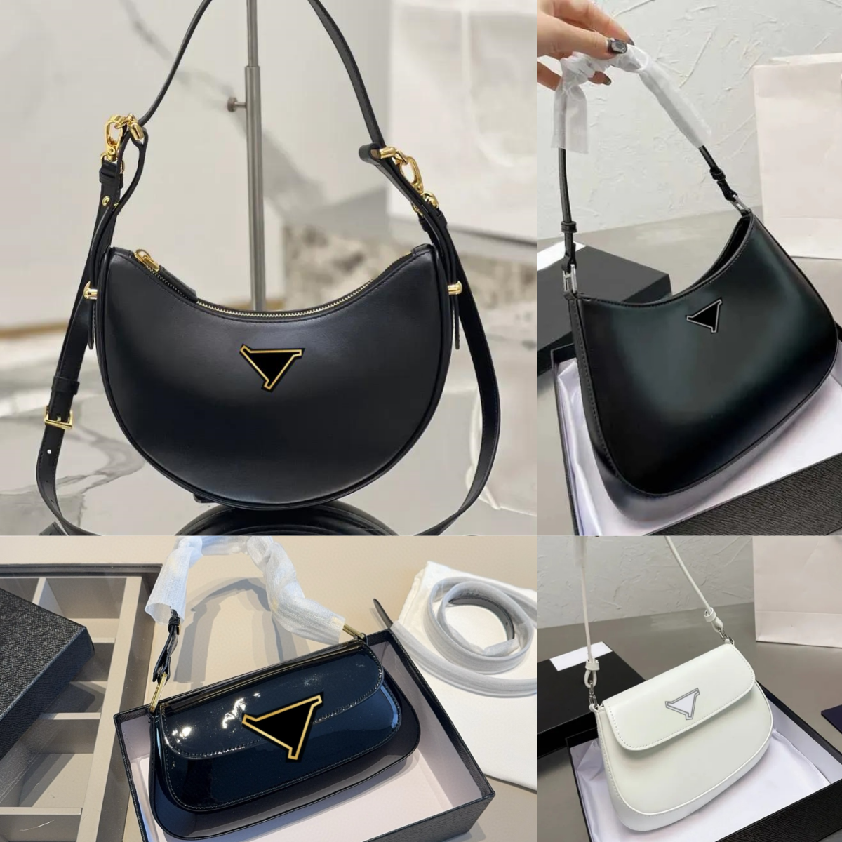 Genuine Leather Women designer purse luxury handbag Shoulder Bag high Quality Classic Underarm Hobo Bags Fashion bags for women totebag