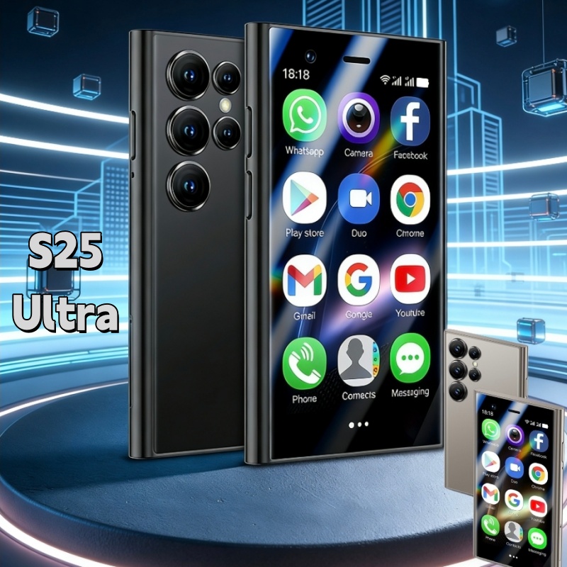 New S25 Ultra Android smartphone, dual SIM, mini bar-style touchscreen phone.