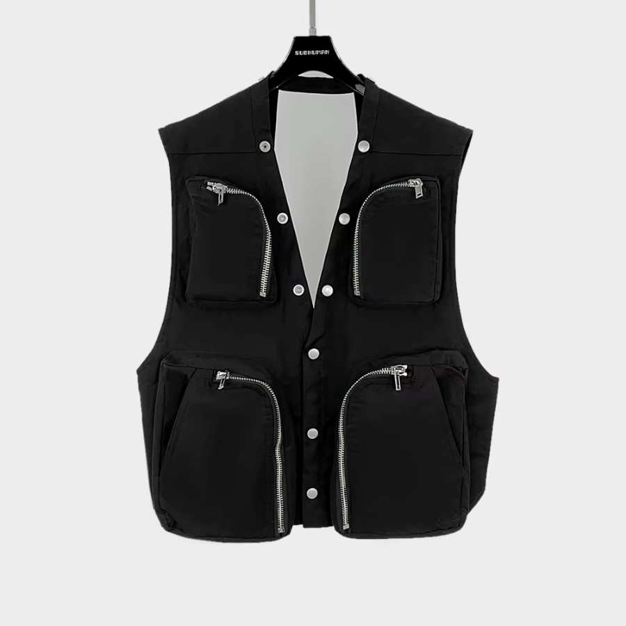 Men Vest T Shirt Cotton Gothic Men's Clothing Hip Hop Tops Tees Summer Solid Sweetwear Waistcoat