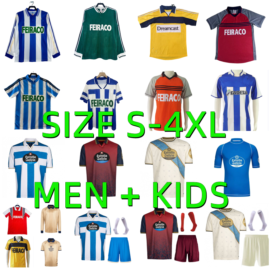 1994 1997 1998 1999 2000 2025 2026 Deportivo de La CoruNa retro soccer jerseyS 94 95 96 97 98 99 00 01 03 DJALMINHA D.TRISTAN MAKAAY bebeto YEREMAY vintage football shirt