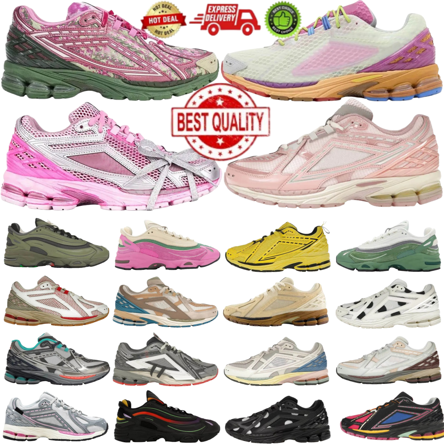 2026 With Box Top Athletic Luxury Running shoes Neon Nights Silver Metallic Gold Protection Pack White Tan Pink Green Grey Beige Men And Women Trainers Running Shoes
