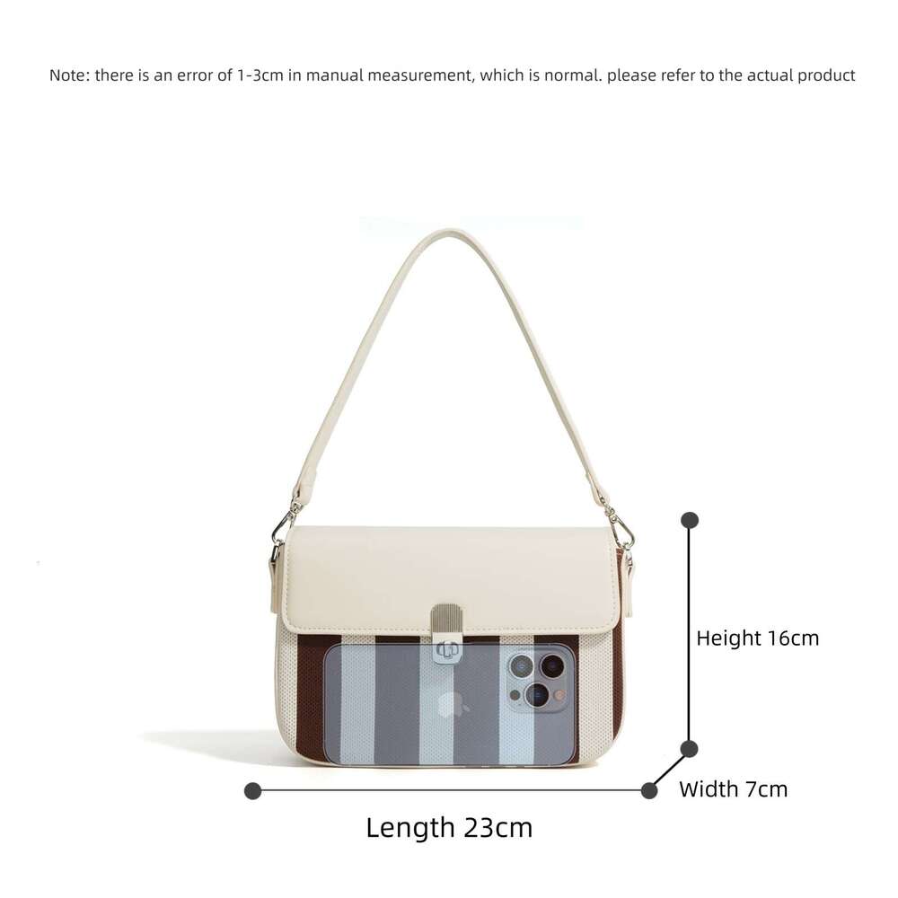 Luxury Shoulder Bags Totes Hobo Summer New Color Block Commuter Fashion Niche Crossbody Flyknit Fabric With Cowhide Underarm Bag SENYY