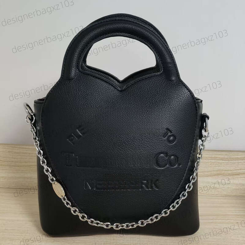 Tiffany Bag Designer Bag Luxury Bag New Fashion Electroplated Alloy Simple Heart Peach Engraved English Letter Pendant Jewelry Accessories Card Holder Bag
