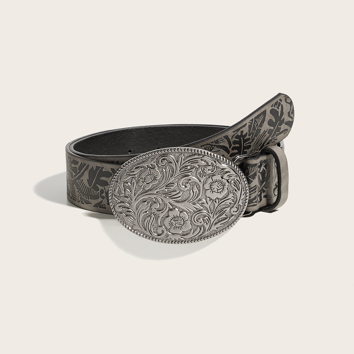 Luxury Brand Designer Belt European And American Style Hot Girl Daily Brown Texture Niche Pin Buckle Belt Special Printed Pattern Leather Belt Unisex