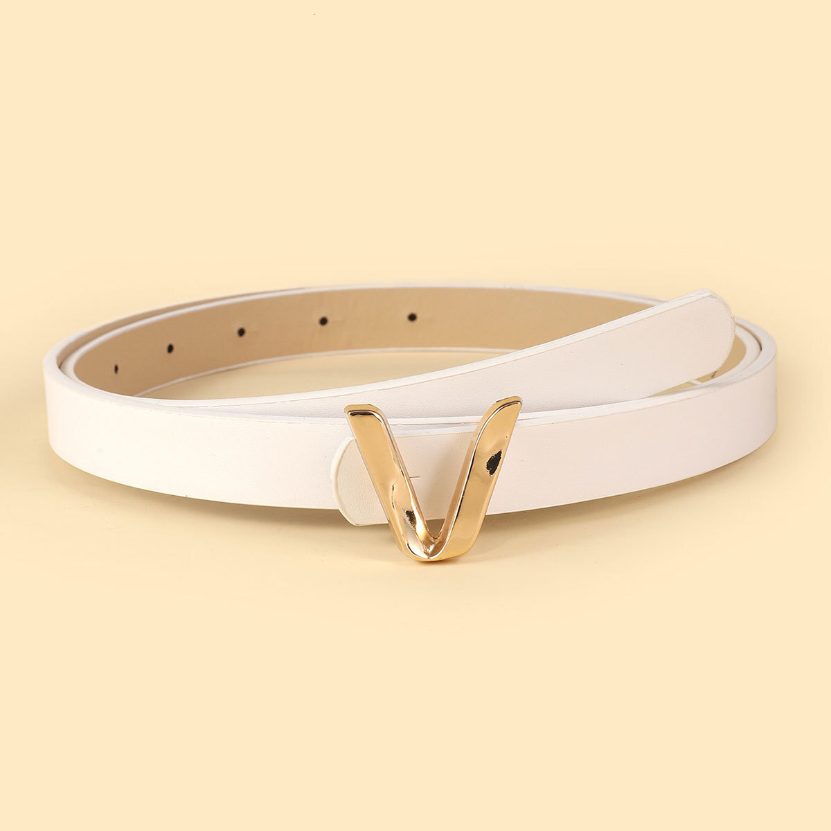 Luxury Brand Designer Belt New Snap Buckle Women's Belt Simple PU Belt For Suit Dress Jeans Fashion Versatile Decorative Belt