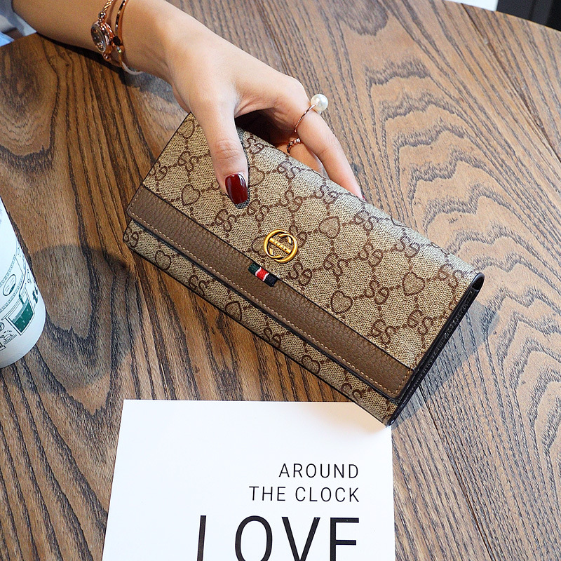 Ladies Purse New Fashion Wallet Long Simple Card Card Bag Large Capacity Wallet