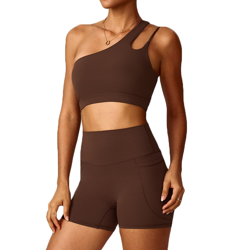 Pocket Shorts Women Seamless Fitness Yoga High Quality Gym Workout Running Pants Sportswear Gym Summer Pocket Shorts 240909