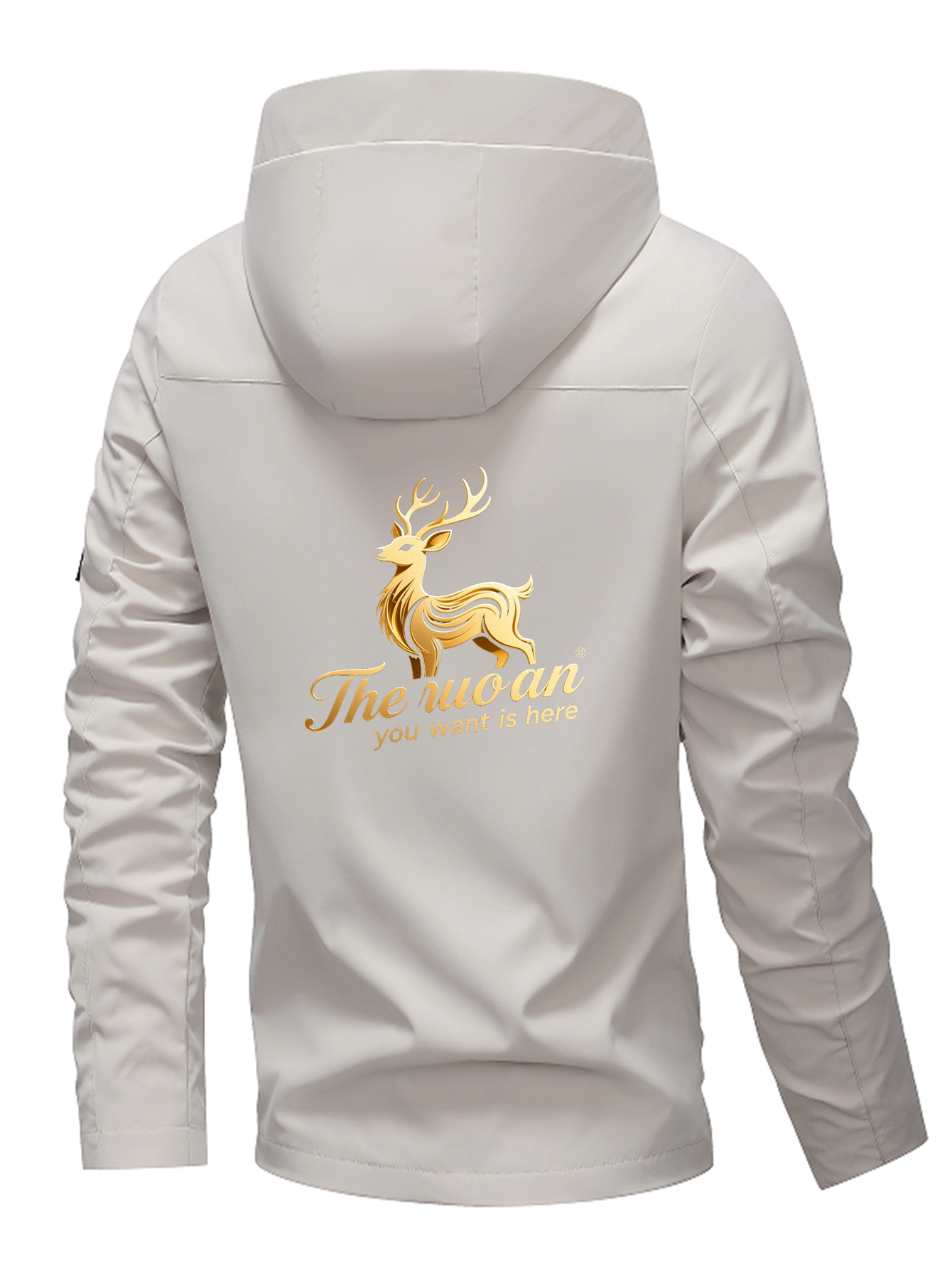 Men's Hooded Jacket - Autumn Casual Wear with customized logo pattern