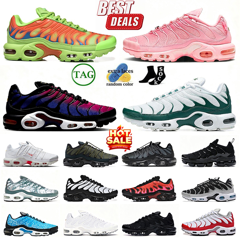 Designer terrascape tn sports running shoes mens Atlanta Barcelona Lisboa Naples SVP White Mean Green trainers tns tnss women men outdoor runner athletic sneakers