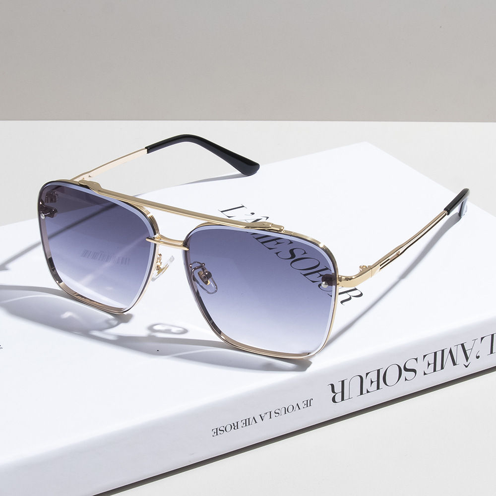 Designer Sunglasses Men Women Sunglasses Polarized UV400 Sunglasses Oversize Frame Luxury Goggle Pilot Alloy Frame Eyewear KK7199