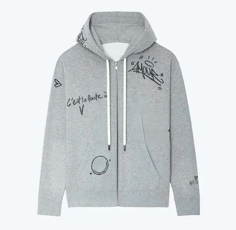 2026 new hoodie luxury sportswear women's designer autumn and winter all star patch embroidery wool lining zipper sweater top