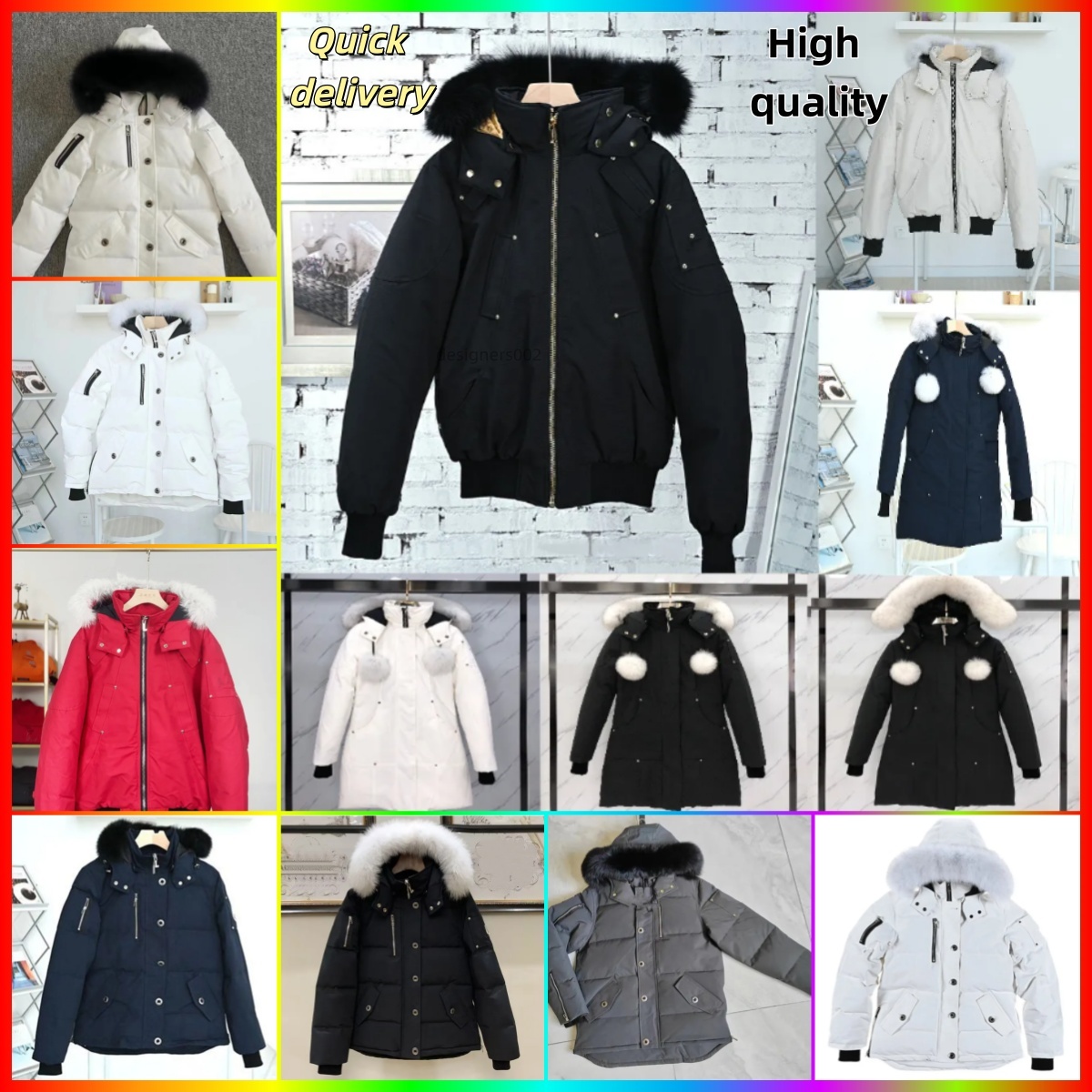 5A Positive Feedback knuckless Top Designer Jacket quality Jacket Moose Winter JacketMoose Outdoor Casual Windproof Women Men's Coat Waterproof Snowproof