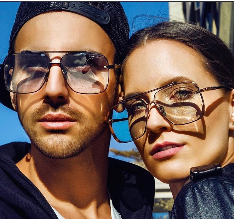 Designer Sunglasses Men Women Sunglasses Polarized UV400 Sunglasses Oversize Frame Luxury Goggle Pilot Alloy Frame Eyewear KK7199