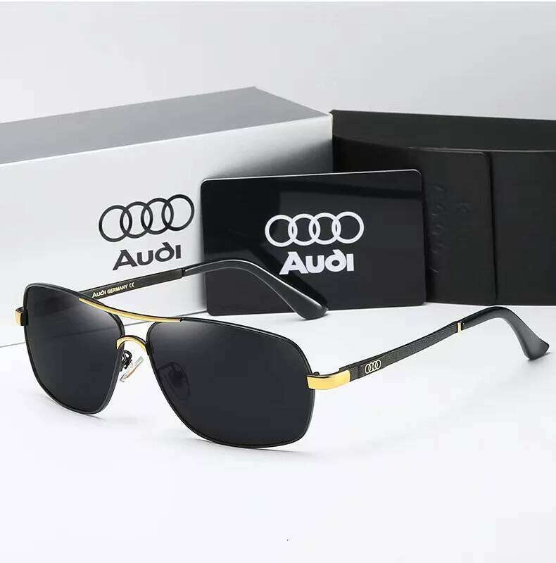 Audi Polarized UV400 Driving Sunglasses Men/Women Square Frame Glasses Gift for Auto Enthusiasts 5571 26Y0119
