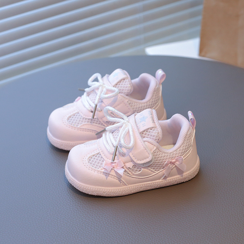 baby shoes Girls Lovely Pink Daily Outdoor Low Top Soft Flat Sports Sneakers Kids Casual Shoes