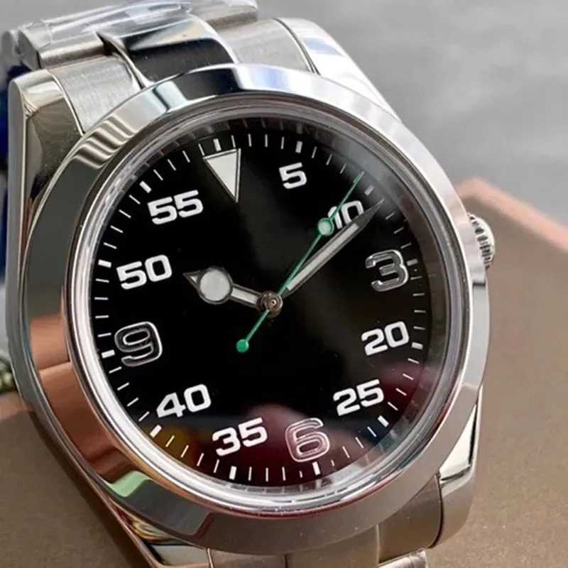 U1 Top Luxury Watch Air Automatic Mechanical Mens Sports King Watch Blue Black Dial Sapphire Master Designer Watch Stainless Calendar Clock 3A Wristwa