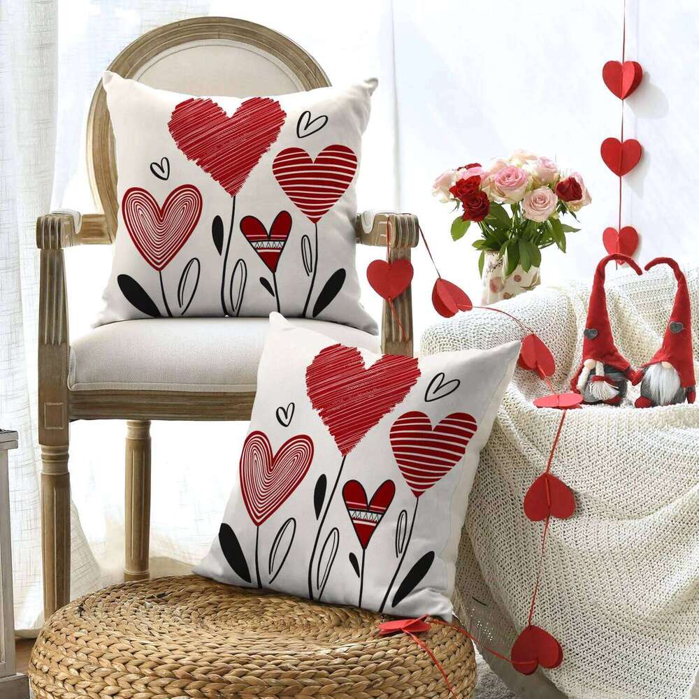 Pillow Case Love Envelope Cushion Cover Valentine's Day Wedding Anniversary Decor For Sofa