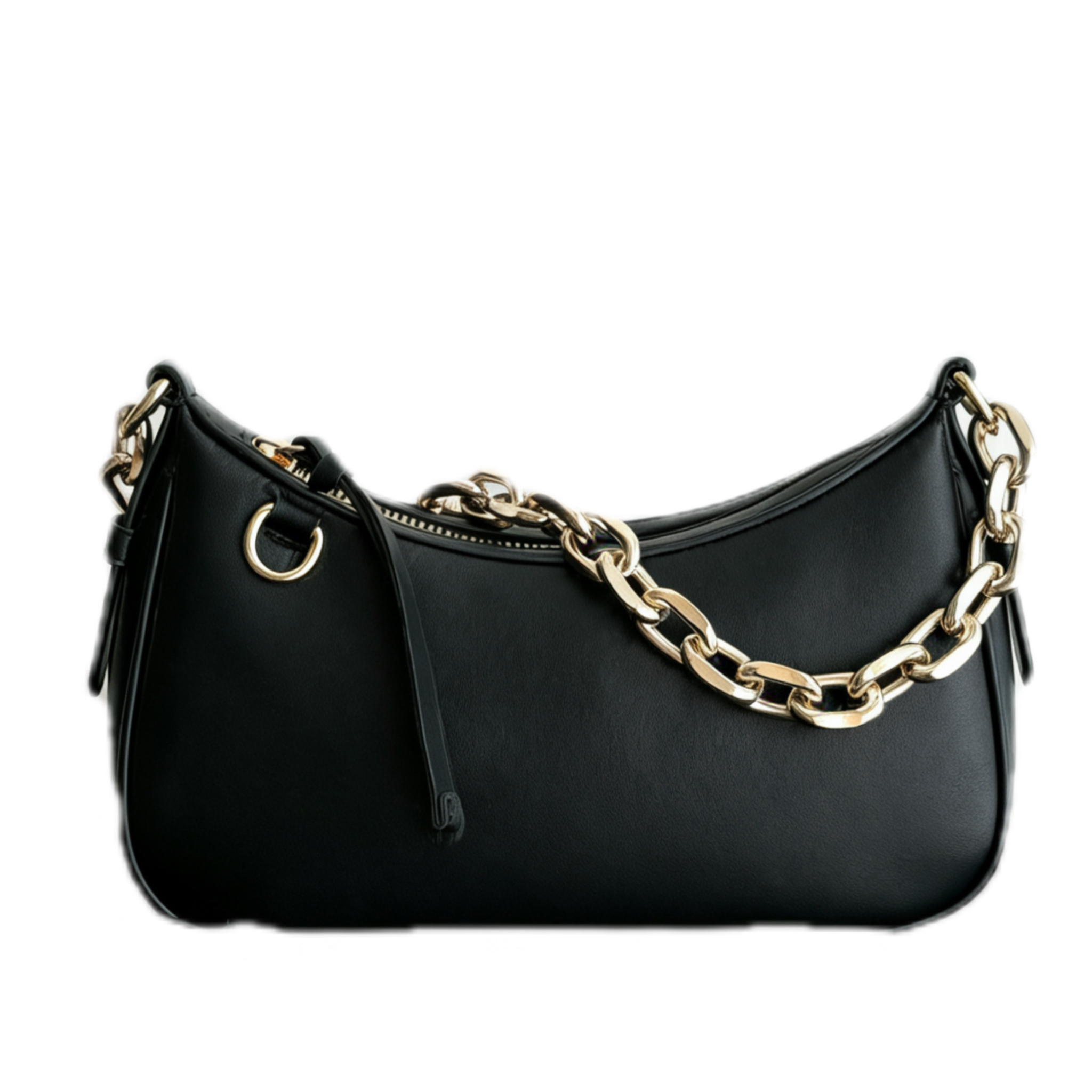 Designer baguette bag, women's luxury solid color chain tote bag, high-quality single shoulder crossbody bag