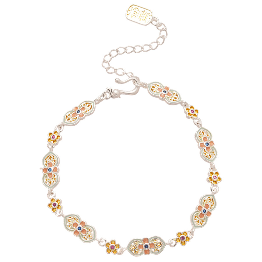 New Chinese Style Oil Drop Flower Unique Niche Design Bracelet Light Luxury High-end Sense Jewelry for Women - view 9