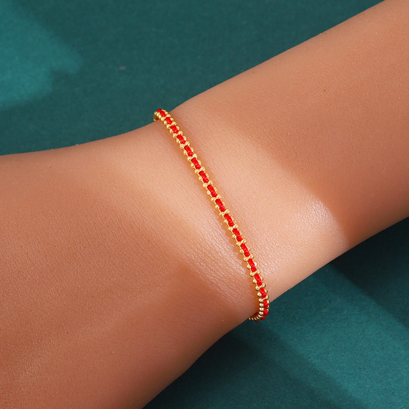 New Style Hot-Selling Small Red String Bracelet Luxury for Women Simple Atmosphere Good Luck Charm Wholesale