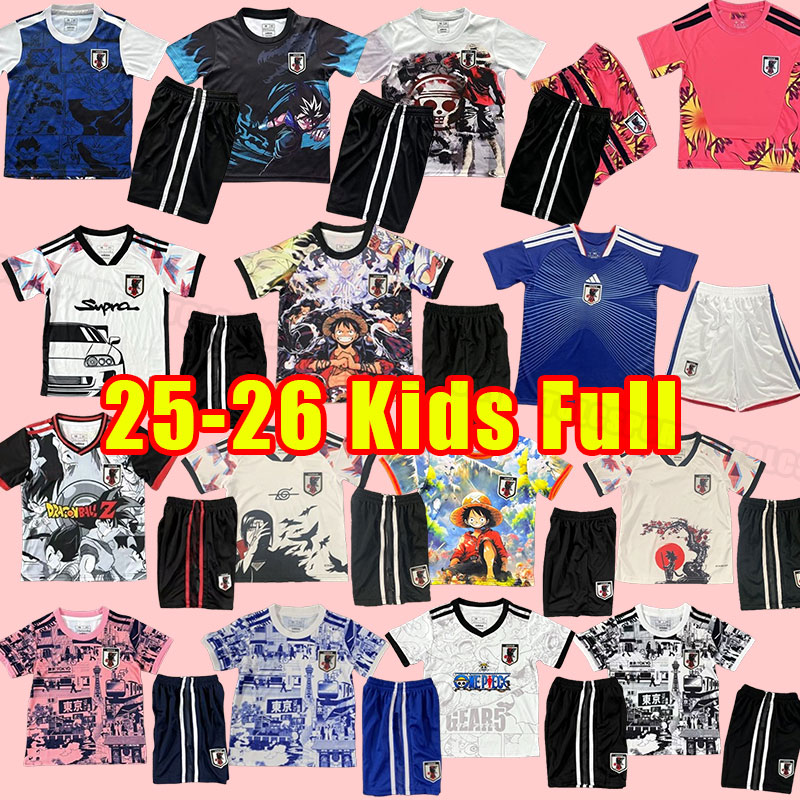 Cartoon Japan 2025 Soccer Jerseys MINAMINO NAGATOMO HARAGUCHI YOSHIDA TSUBASA 2026 Japanese 26 27 Football Shirt HONDA OSAKO men Kids Child Full Set Home away