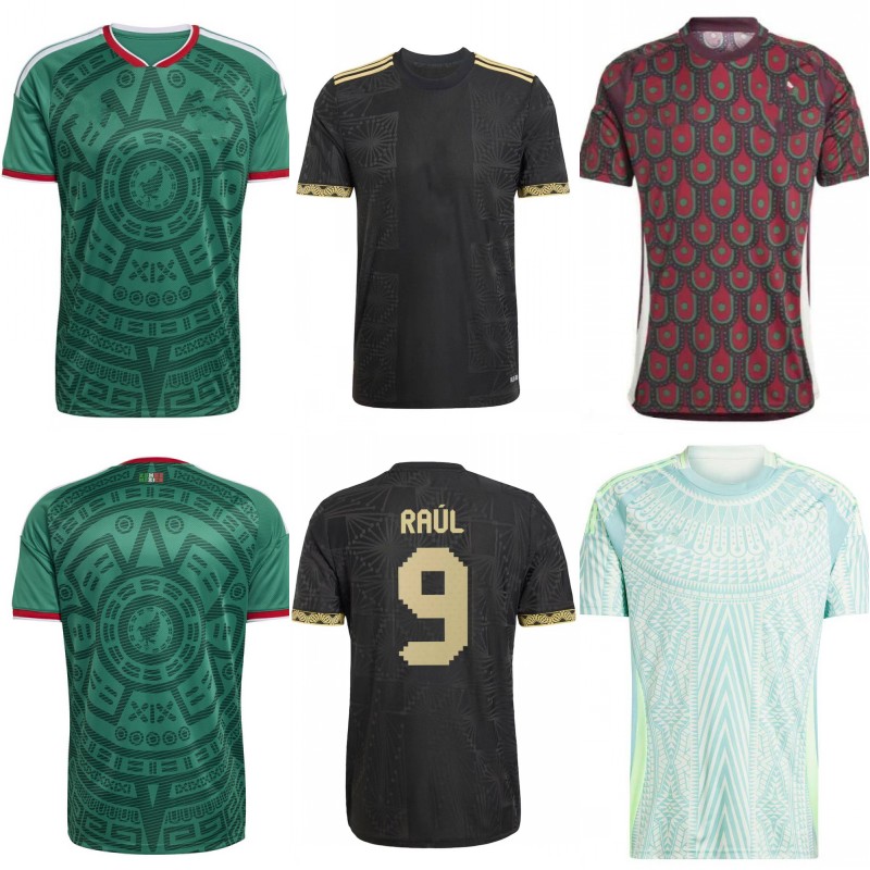 2026 MEXICO de Oro Soccer Jerseys Mens CHICHARITO O.PINEDA C. VELA RAUL Football Shirts 2024 Youth H. HERRERA A. GUARDADO H. LOZANO E. ALVAREZ RAUL National Team Kids kit