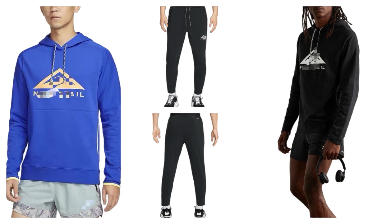 Niki Men's Phenom Elite Trail Running Pants Hoodies & Dry Fit Shirts Elastic Compression Tights for Running Gym Training