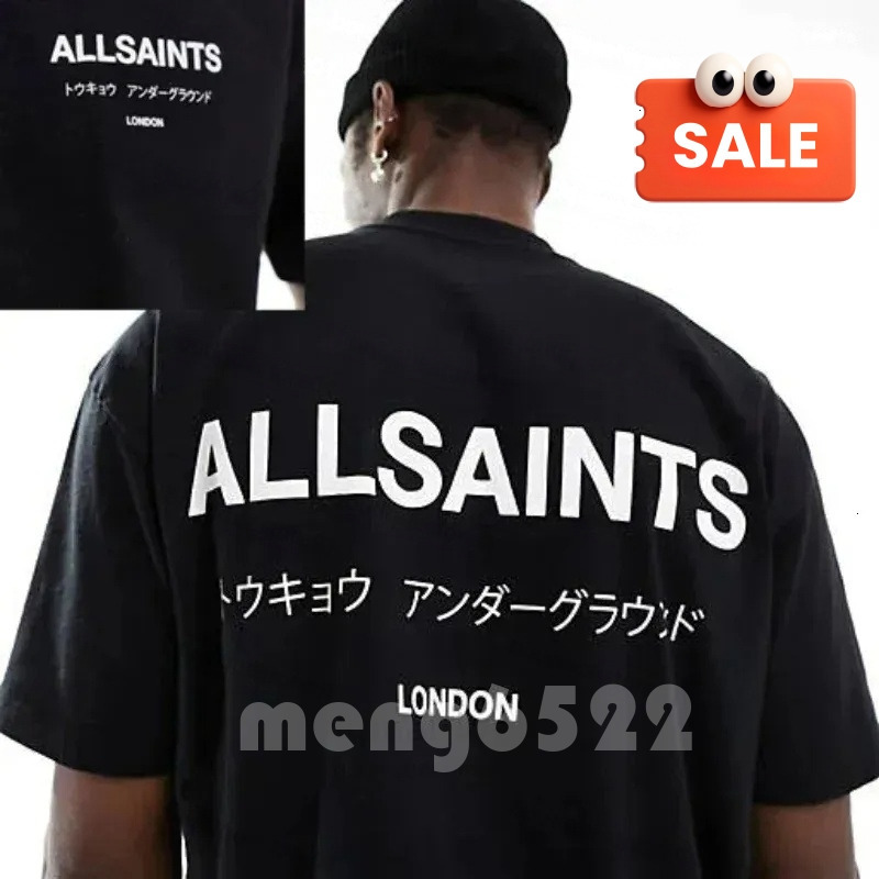All Saint Men's T Shirt Designer Fashion Allsaint T Shirt Oversize Product Loose 2025 Summer Cotton Clothing Simple Luxury Brand And Women's Short Sleeved meng6522