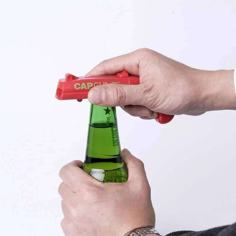 Catapult Gun Portable Creative Launcher Beer Opener Bar Tool Beverage Remover Shaped Bottle Cap Popper 26L0119