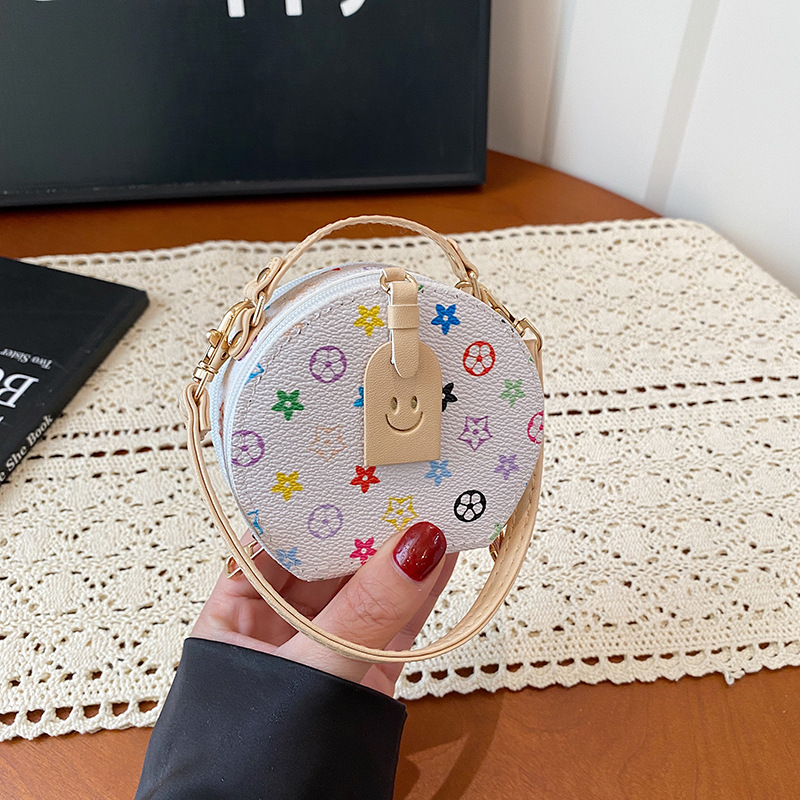 2026 New Collection Fashion Print Elegant Handbag Simple Commuting Stylish Circle Bag Light Luxury Versatile Coin Purse Available in Various Colors