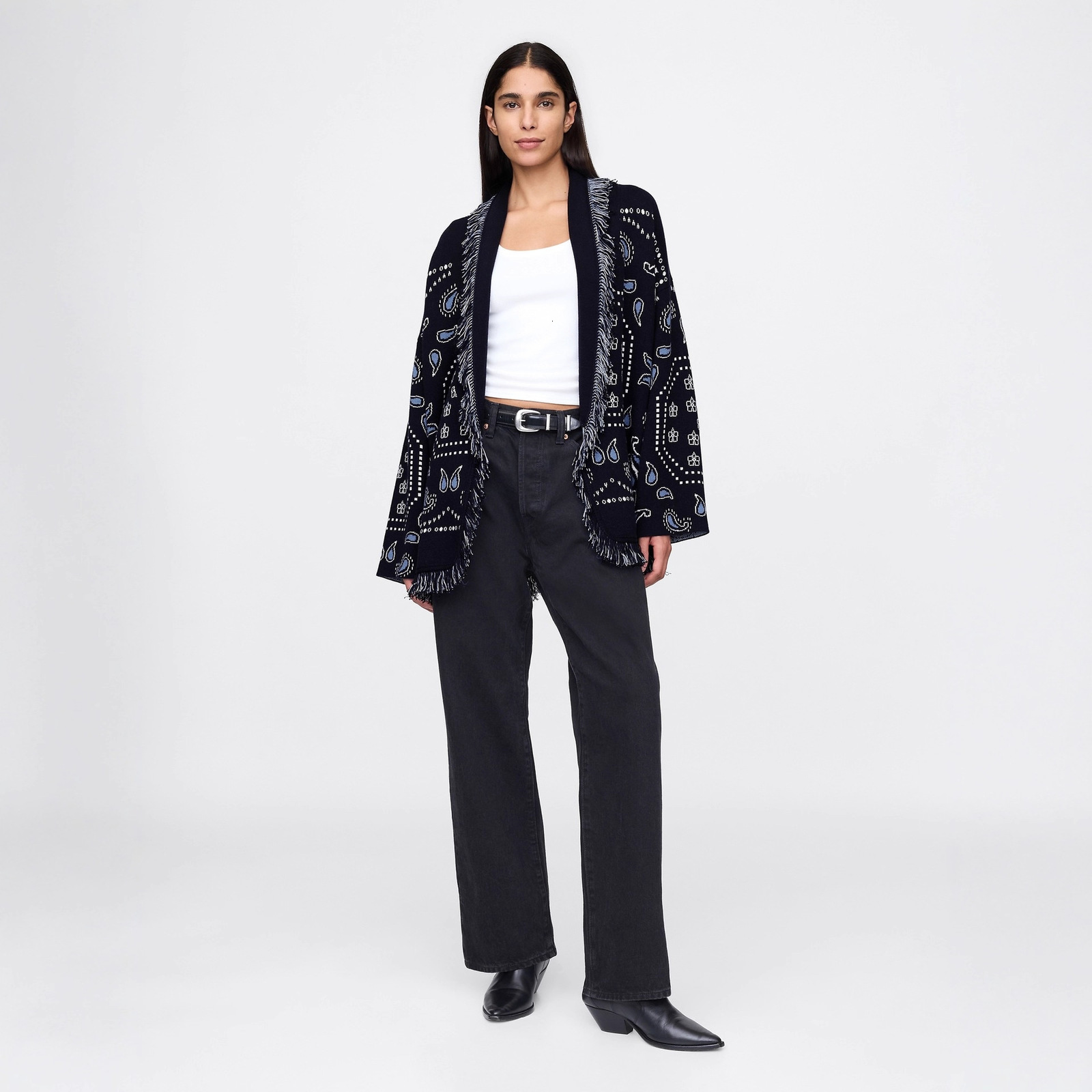 2025 Autumn Winter New Womens Clothing Altay Ethnic Style Tassel Loose Turn-Down Collar Womens Cardigan Sweater Coat for Women Autumn