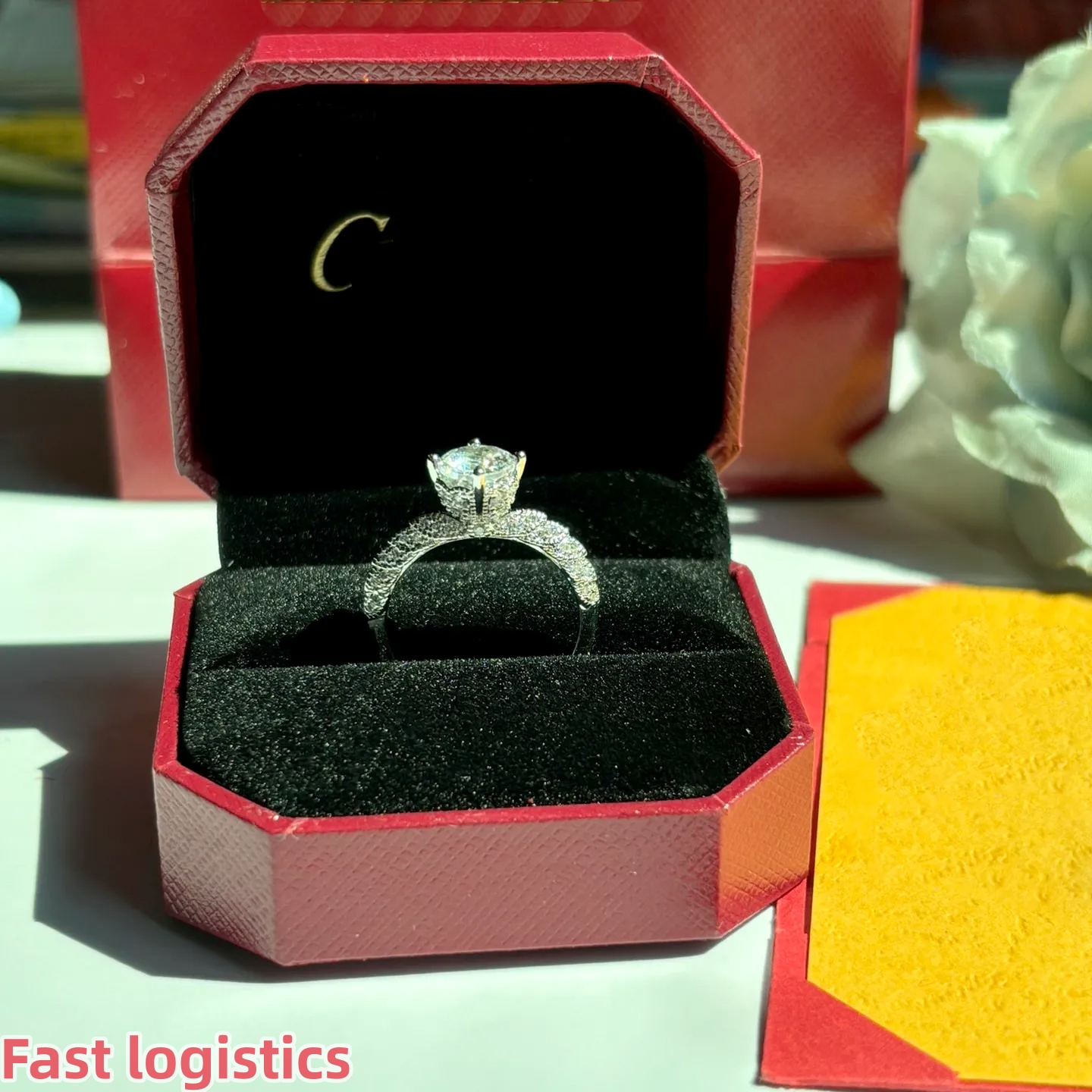 Ring designer ring luxury jewelry rings for women Alphabet diamond design fashion Classics Wedding ring jewelry Valentines Day gift High quality rings size 6-10 nice