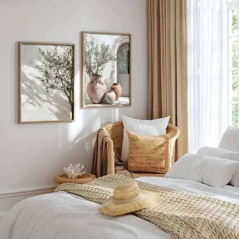 Mediterranean Olive Tree Canvas Print Botanical Antique Wall Art Poster for Modern Living Room Bedroom Kitchen Home Decor 26Y0118 - view 3