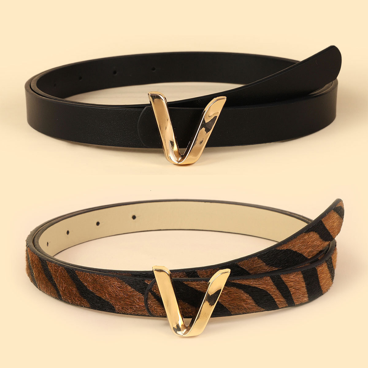 Luxury Brand Designer Belt New Snap Buckle Women's Belt Simple PU Belt For Suit Dress Jeans Fashion Versatile Decorative Belt