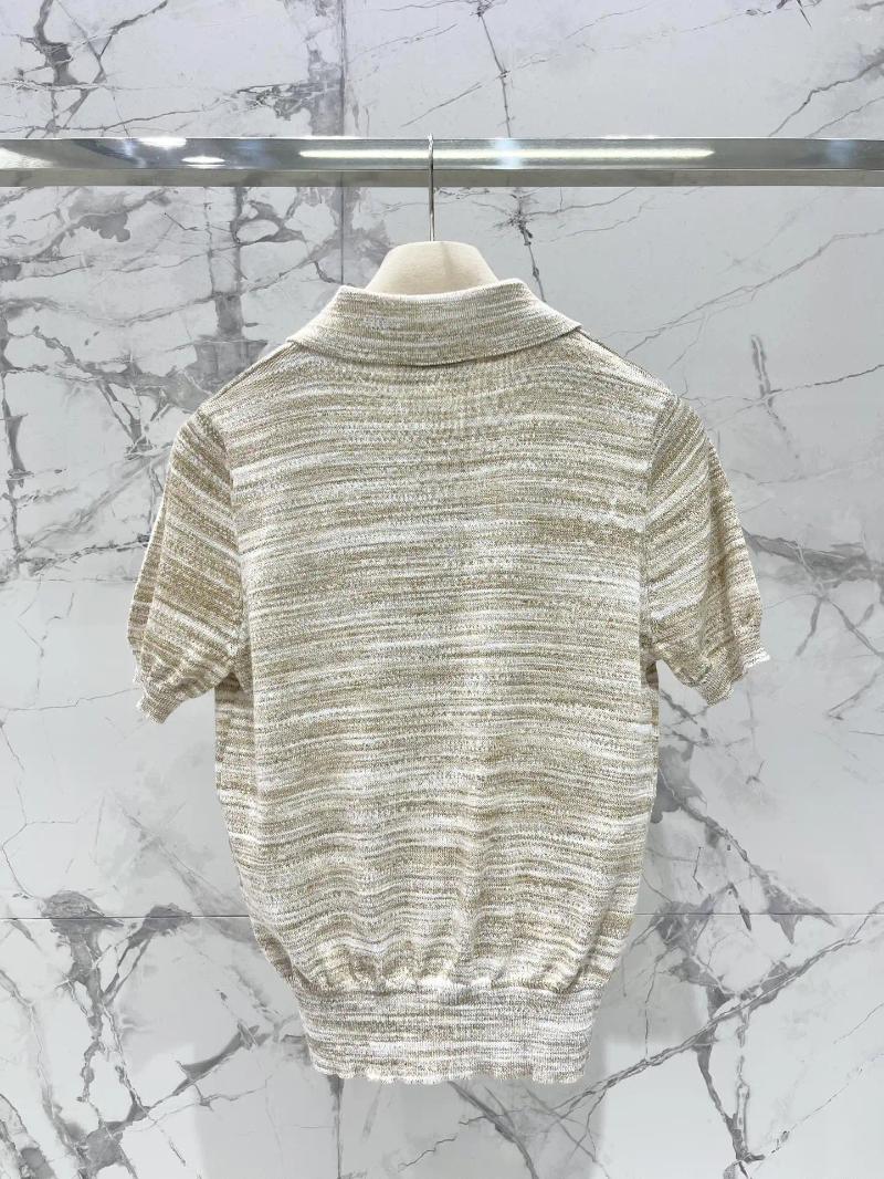 Women's Polos Lapel Printed Knitted Polo Shirt For Spring/Summer 2026